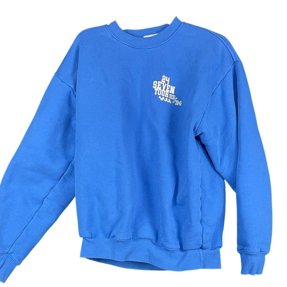 24 Seven brand crew neck graphic sweatshirt L size